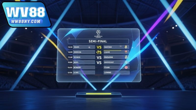 Lịch thi đấu bán kết C1 – Những trận cầu đỉnh cao chờ đợi 3 Điểm nhấn từ lịch thi đấu bán kết C1