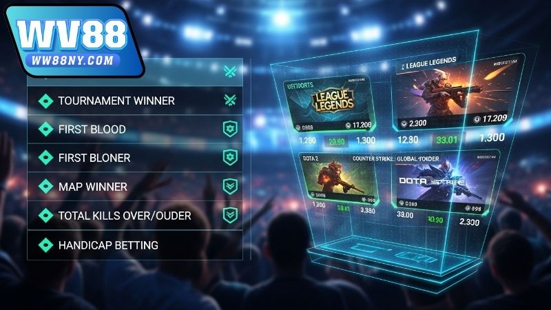 Tìm hiểu các loại kèo Esports cơ bản khi tham gia WW88 9 tim-hieu-cac-loai-keo-esports-co-ban